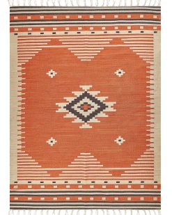 Tappeto GAVAR Arancione 160 x 230 cm Cotone Kilim