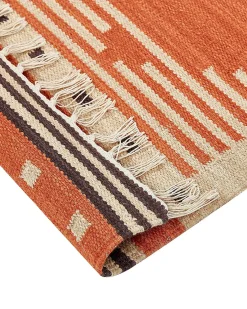 Tappeto GAVAR Arancione 160 x 230 cm Cotone Kilim