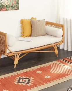 Tappeto GAVAR Arancione 80 x 300 cm Cotone Kilim