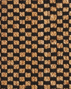 Tappeto GERCE Nero 140 x 200 cm Iuta