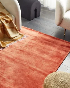 Tappeto GESI II Arancione 140 x 200 cm Viscosa
