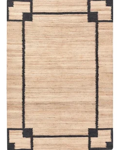 Tappeto GONDIA Nero/Beige 160 x 230 cm Iuta