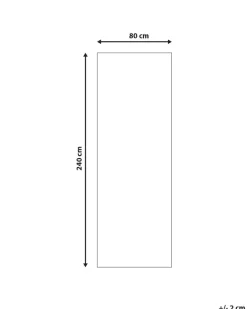 Tappeto GORDES Beige 80 x 240 cm