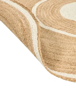 Tappeto HALFELI Beige ø 140 cm Iuta