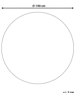 Tappeto HALFELI Beige ø 140 cm Iuta
