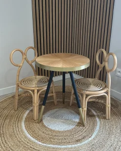 Tappeto HALFELI Beige ø 140 cm Iuta