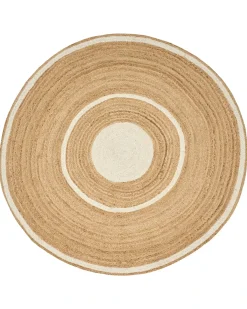 Tappeto HALFELI Beige ø 140 cm Iuta