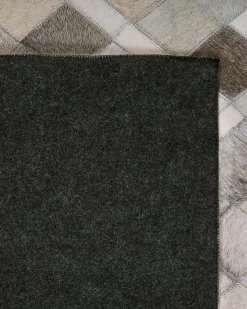 Tappeto HIRKA Grigio 160 x 230 cm Pelle naturale