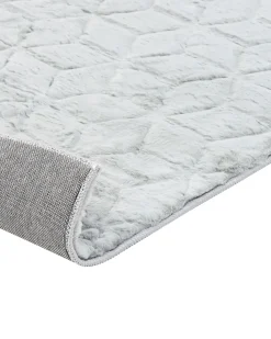 Tappeto in pelliccia sintetica THATTA Grigio chiaro 80 x 150 cm