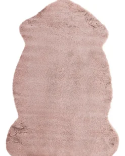 Tappeto in pelliccia sintetica UNDARA Rosa 60 x 90 cm