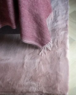 Tappeto in pelliccia sintetica MIRPUR Rosa 80 x 150 cm