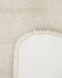 Tappeto in pelliccia sintetica UNDARA Beige 60 x 90 cm