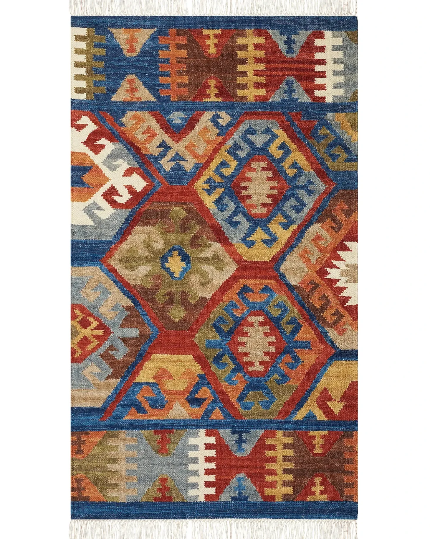 Tappeto JRVESH Multicolore 80 x 150 cm Lana Kilim