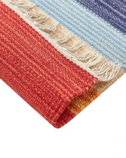 Tappeto KAMARIS Multicolore 140 x 200 cm Cotone Kilim