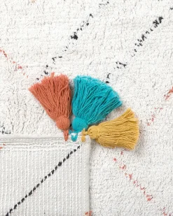 Tappeto KARTAL Bianco 80 x 150 cm Cotone