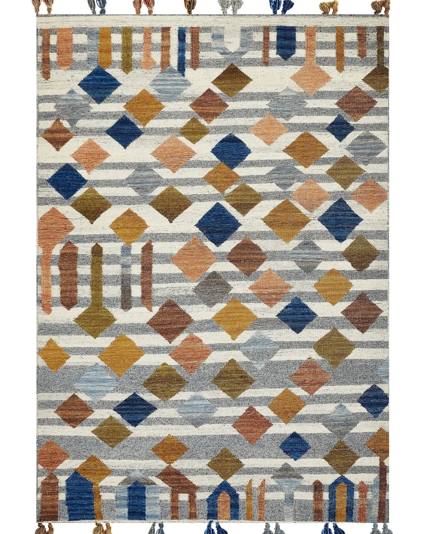 Tappeto KASAKH Multicolore 200 x 300 cm Lana Kilim