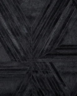 Tappeto KASAR Nero 140 x 200 cm Pelle naturale