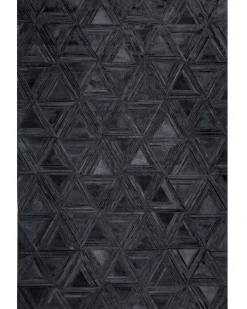 Tappeto KASAR Nero 140 x 200 cm Pelle naturale