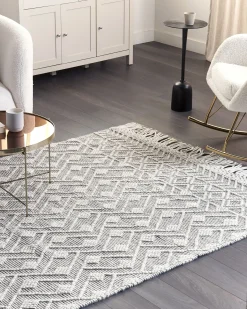Tappeto KAVAK Nero 160 x 230 cm Lana