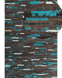 Tappeto KISIR Marrone scuro 160 x 230 cm Pelle naturale