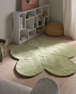 Tappeto KOKKINI Verde chiaro ø 140 cm Lana