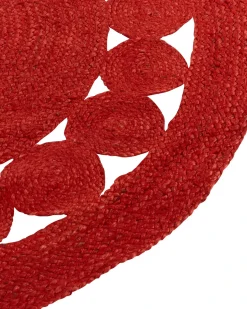 Tappeto KOYUNLU Rosso ø 120 cm Iuta
