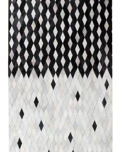 Tappeto MALDAN Nero 160 x 230 cm Pelle naturale