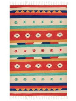 Tappeto MARGARA Multicolore 140 x 200 cm Cotone Kilim
