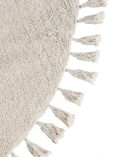 Tappeto MITSOBI Beige ø 120 cm Cotone