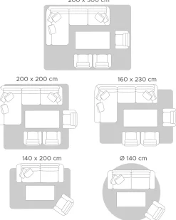 Tappeto MITSOBI Beige ø 120 cm Cotone