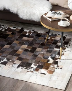 Tappeto OKCULU Marrone 140 x 200 cm Pelle naturale