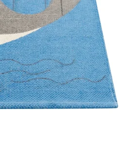 Tappeto per bambini BALABANG Blu 80 x 150 cm Cotone