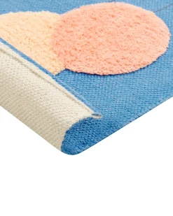 Tappeto per bambini BALABANG Blu 80 x 150 cm Cotone