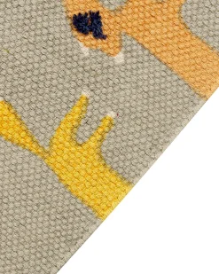 Tappeto per bambini BANKGO Grigio 80 x 150 cm Cotone