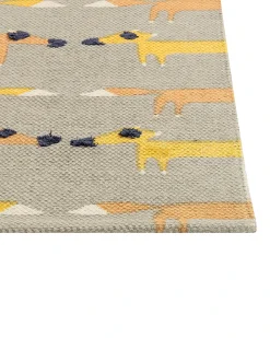 Tappeto per bambini BANKGO Grigio 80 x 150 cm Cotone