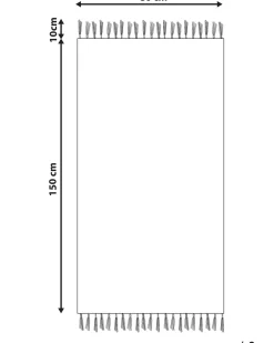 Tappeto per bambini DARAN Multicolore 80 x 150 cm Cotone