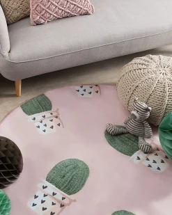 Tappeto per bambini ELDIVAN Rosa ø 120 cm