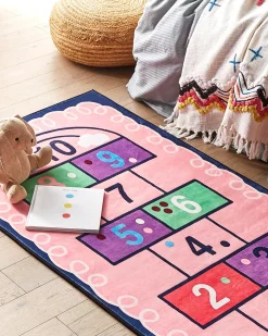 Tappeto per bambini HONAZ Rosa 80 x 150 cm