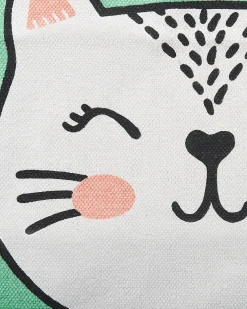 Tappeto per bambini HOWRAH Verde chiaro 60 x 90 cm Cotone