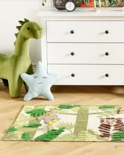 Tappeto per bambini JANHTO Verde 80 x 150 cm Cotone