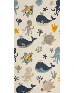 Tappeto per bambini PORSEA Multicolore 80 x 150 cm Cotone