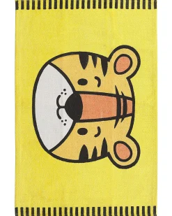 Tappeto per bambini RANCHI Giallo 60 x 90 cm Cotone