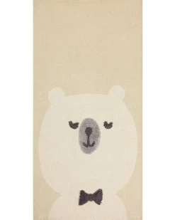 Tappeto per bambini SIMAU Beige 80 x 150 cm Cotone