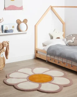 Tappeto per bambini THUMBELINA Bianco sporco ø 120 cm Lana