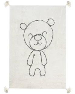 Tappeto per bambini ZORAKAN Beige chiaro 140 x 200 cm Cotone