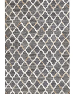 Tappeto ROLUNAY Grigio scuro 160 x 230 cm Pelle naturale