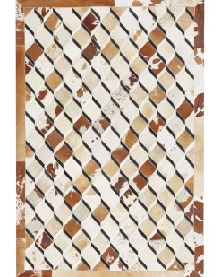 Tappeto SERINOVA Marrone 160 x 230 cm Pelle naturale