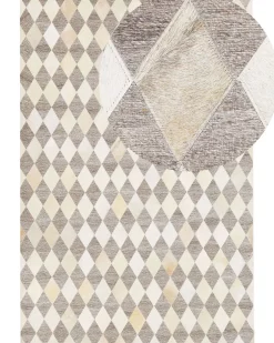 Tappeto SESLICE Beige 160 x 230 cm Pelle naturale