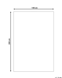 Tappeto Shaggy DEMRE Azzurro 140 x 200 cm