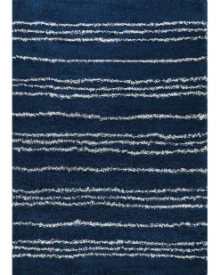 Tappeto Shaggy TASHIR Blu 160 x 230 cm